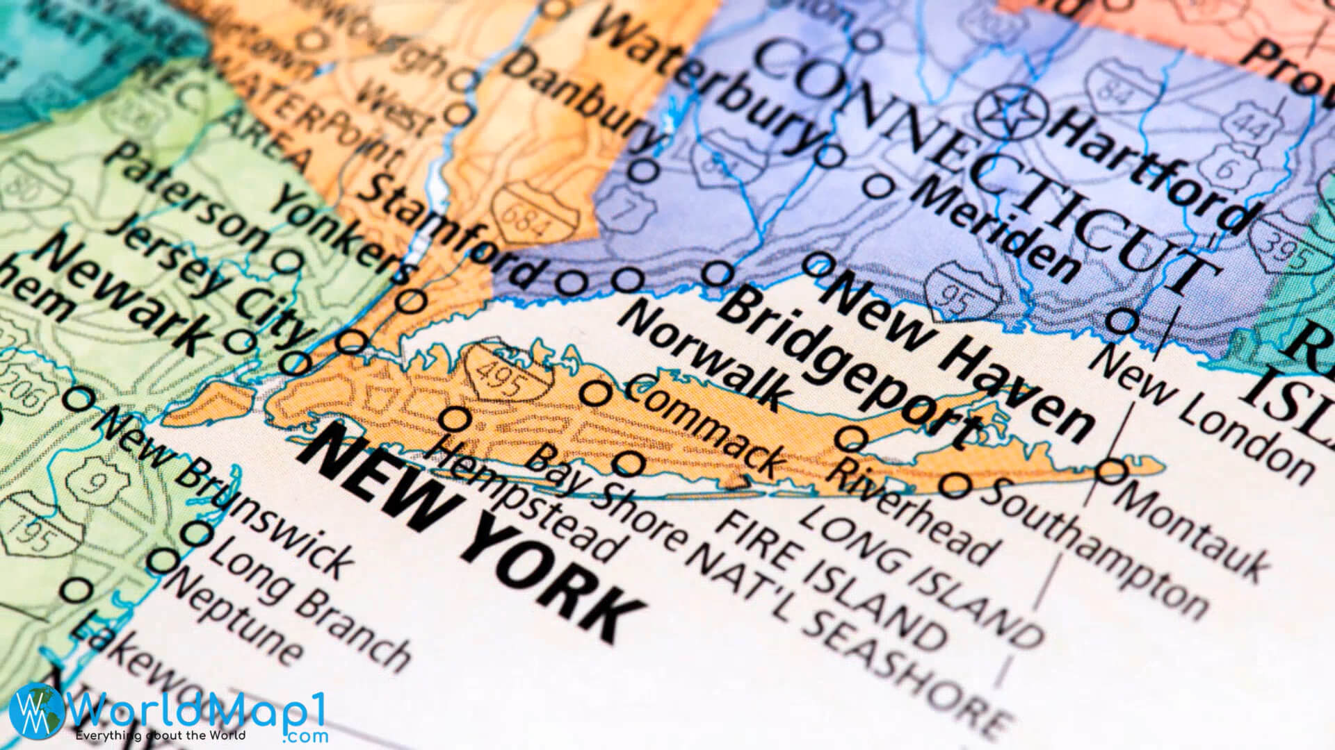 New York City and Long Island Map